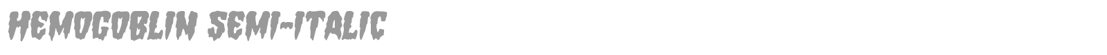 Hemogoblin font preview