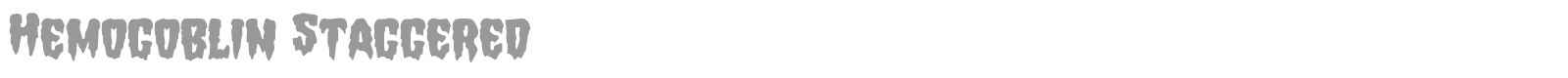 Hemogoblin font preview