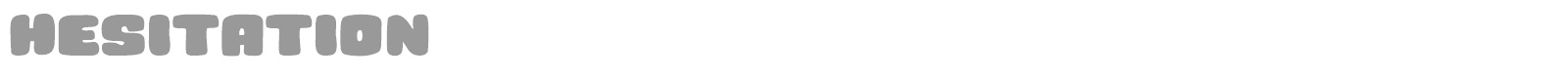 Hesitation font preview