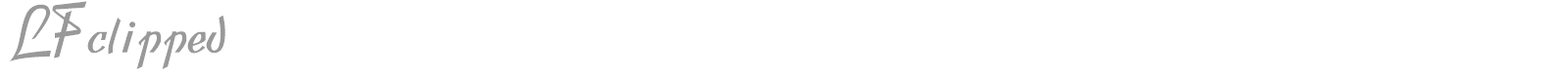 LF Clipped font preview