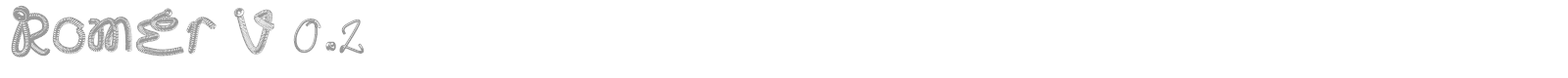 Romer Rosellon font preview
