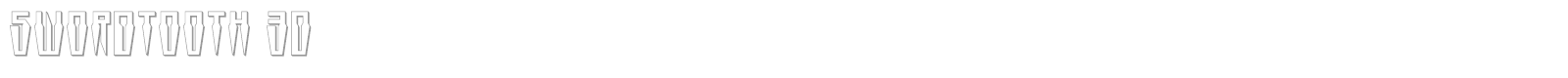 Swordtooth font preview