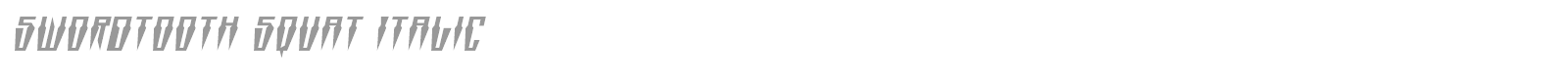 Swordtooth font preview