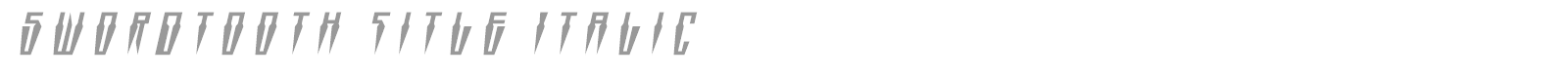 Swordtooth font preview
