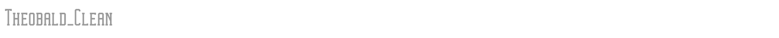 Theobald font preview