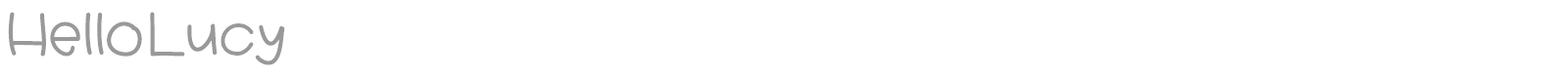 Hello Lucy font preview