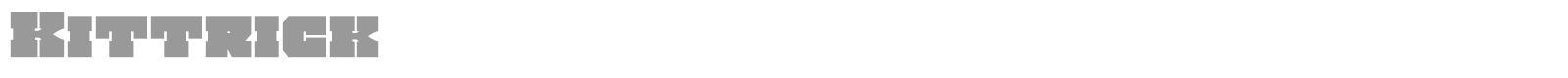 Kittrick font preview