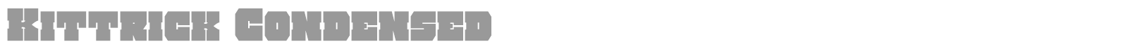 Kittrick font preview