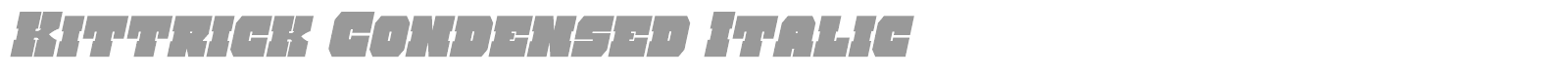 Kittrick font preview