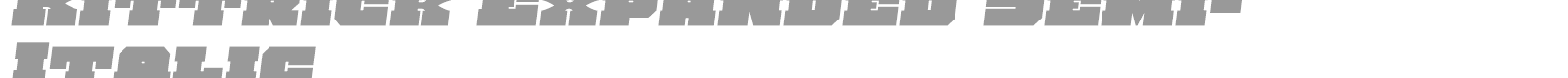 Kittrick font preview