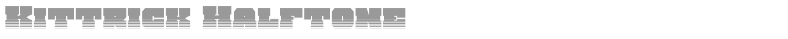 Kittrick font preview