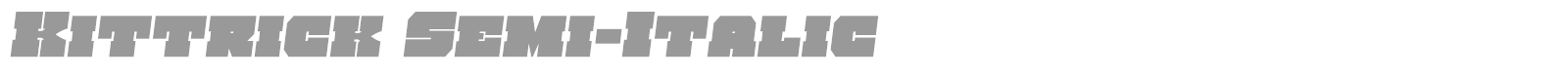 Kittrick font preview