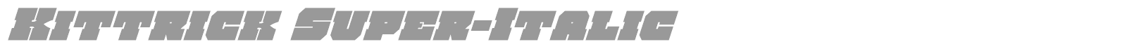 Kittrick font preview