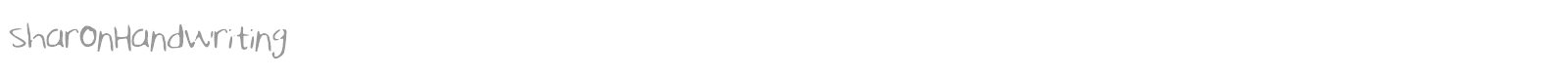 Sharon Handwriting font preview