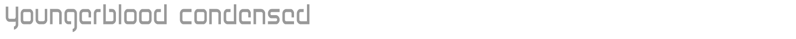 Youngerblood font preview