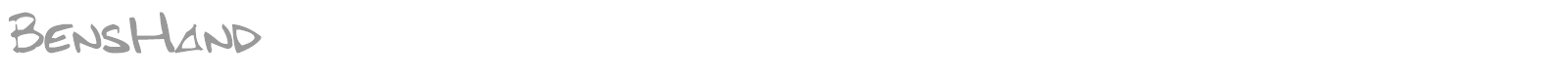 Bens Hand font preview