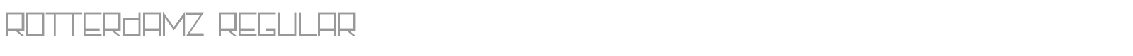 Rotterdamz font preview
