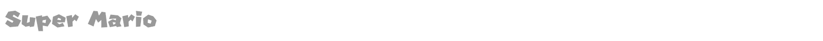 Super Mario font preview