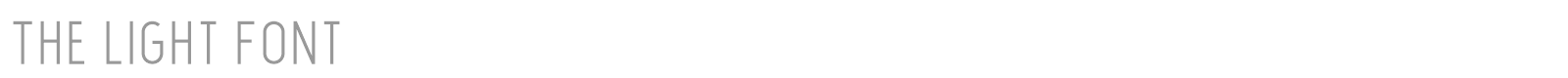 The Light font preview