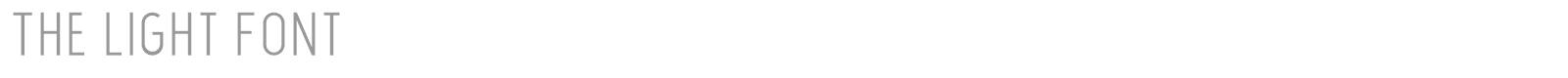 The Light font preview