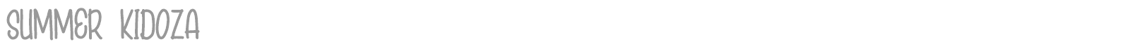Summer Kidoza font preview