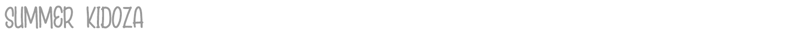 Summer Kidoza font preview