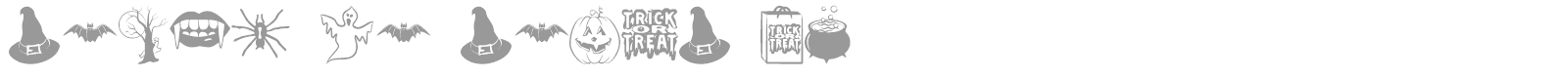 Trick or Treat font preview