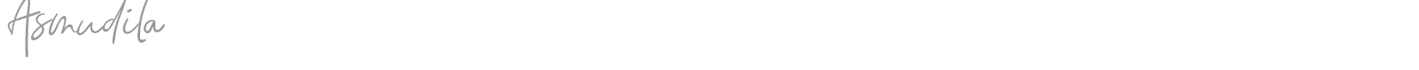 Asmudila font preview