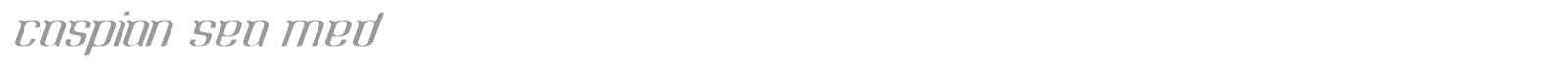 Caspian Sea font preview