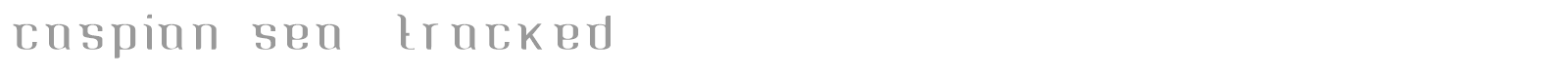 Caspian Sea font preview