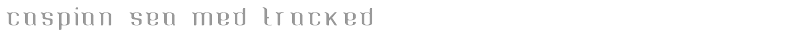 Caspian Sea font preview