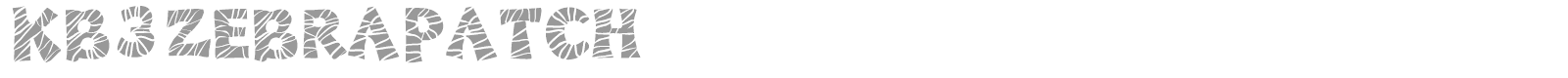KB3 Zebra Patch font preview