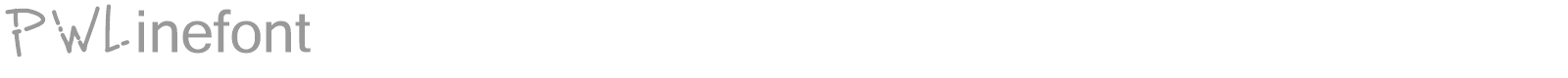 PW Line font preview