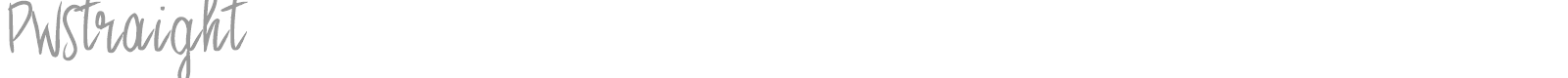 PW Straight font preview