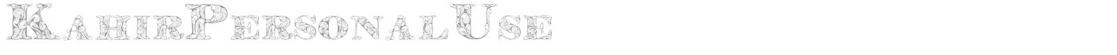 Kahir font preview