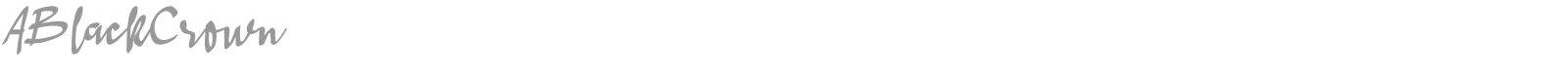 A Black Crown font preview