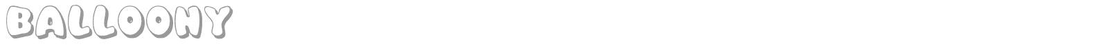 Balloony font preview