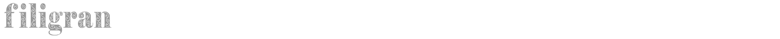 Filigran font preview