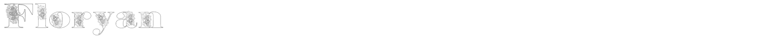 Floryan font preview