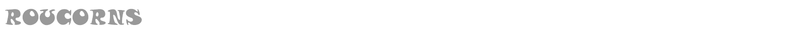 Roucorns font preview