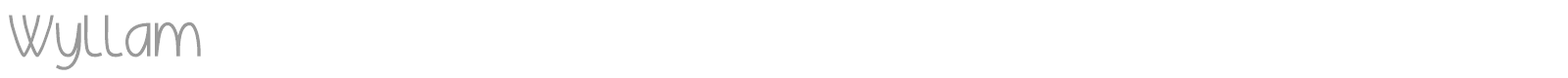 Wyllam font preview