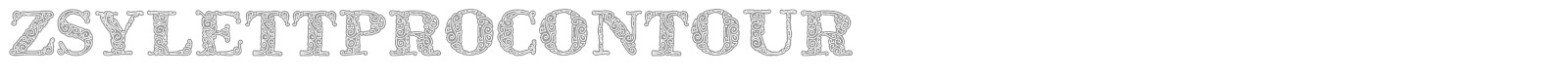 Zsylett Pro font preview