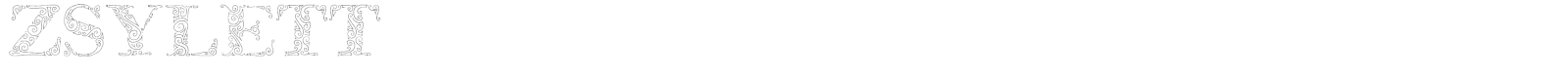 Zsylett font preview