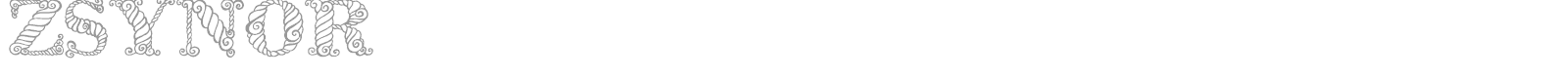 Zsynor font preview