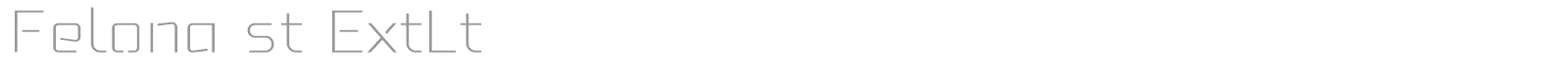Felona st font preview