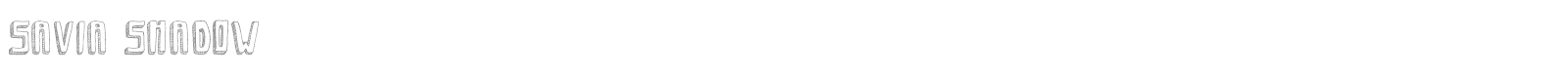 Savia Shadow font preview