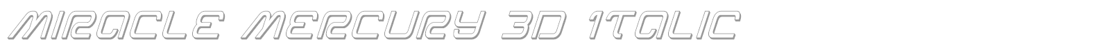 Miracle Mercury font preview