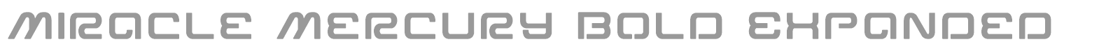 Miracle Mercury font preview