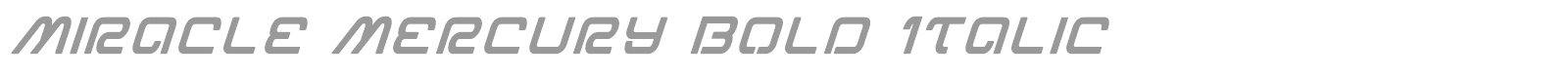Miracle Mercury font preview