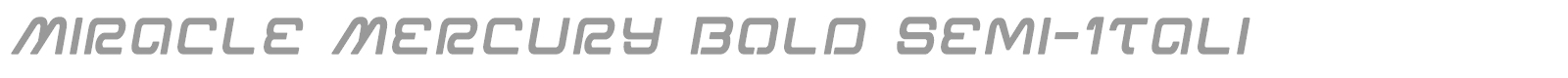 Miracle Mercury font preview